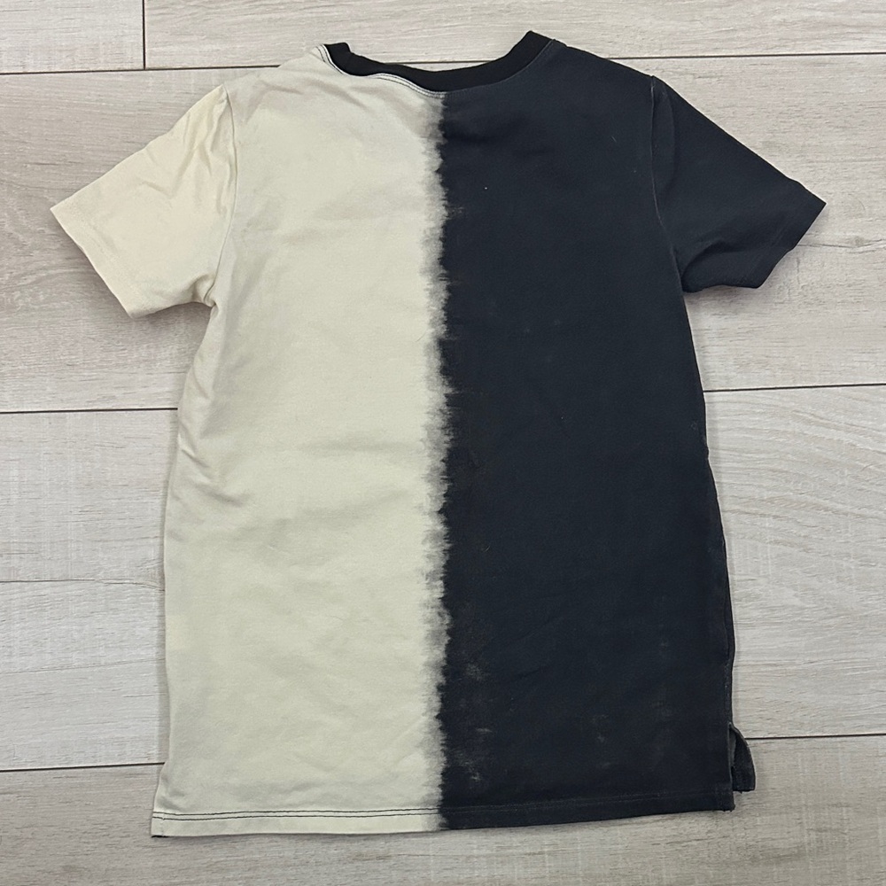 Rags Kids Skeleton Graphic T-Shirt - Black and Cream - Picture 3 of 4